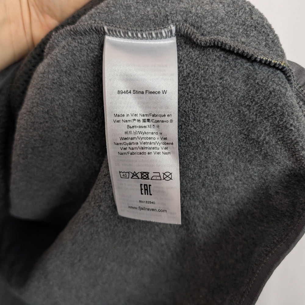Fjallraven Stina Outdoor Fleece Full Zip Fleece Jacket - Picture 10 of 14